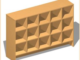 ШКАФ ДЛЯ ГОРШКОВ напольный, в артикуле указано количество мест