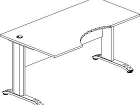Стол криволинейный левый