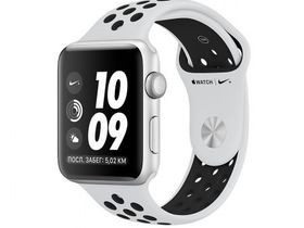 Apple Watch Nike+ 42mm Silver with Pure Platinum/Black Nike Sport Band