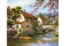 B1-048 деревня живопись