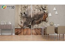 Носорог сквозь стену