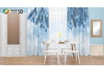 Ветка ели в снегу