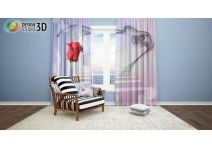 Красная роза в тоннеле