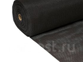 Комплектующие для окон и дверей. Оконная фурнитура. Полотно метражом. Усиленное, для москитной сетки – «Антикошка». Цвет - чёрный