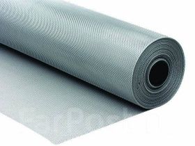 Комплектующие для окон и дверей. Оконная фурнитура. Полотно метражом. Усиленное, для москитной сетки – «Антикошка». Цвет - серый