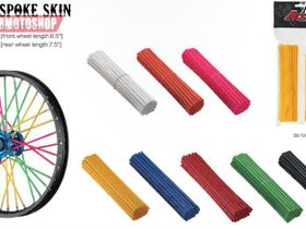 Spoke skin (ПВХ накладки на спицы), набор, синий, Accel (Taiwan)