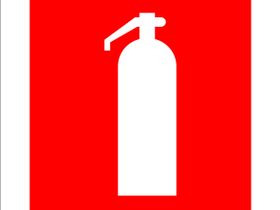 F 04 Знаки на металле Огнетушитель 200*200 мм