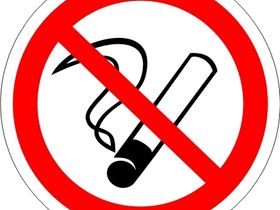 P 01 Знаки на металле Запрещается курить 200*200