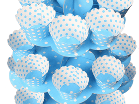 Капкейки Голубой горох - 12 шт.