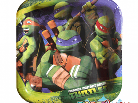 Одноразовые бумажные тарелки Черепашки-ниндзя, 8 шт.