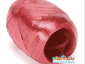 Праздничная лента красного цвета, 5мм x10 м, 6 рул.,