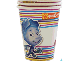 Одноразовый стакан Фиксики - 8 шт.