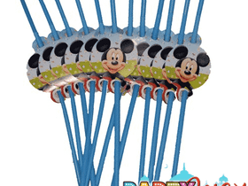 Трубочки для коктейля Дисней. Микки маус - 6 шт.