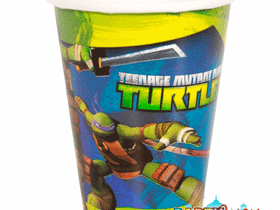 Одноразовый стакан бумажный Черепашки Ниндзя - 8 шт.