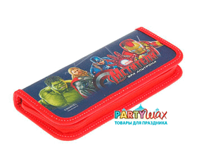 Пенал Marvel "Мстители Команда" 1 секция 90х190 мм, ламинированный картон