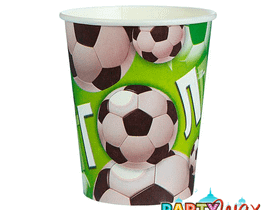 Одноразовый бумажный стакан, "Гол", Мячики - 10 шт.