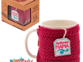 Кружка в чехле "Любимая мама", 300 мл