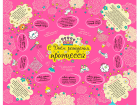 Скатерть-игра С Днем рождения, принцесса! - 1 шт.
