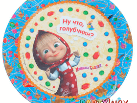 Одноразовая тарелка бумажная Машины сказки - 6 шт.