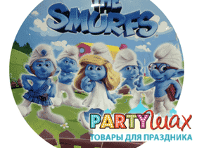 Тарелка  Смурфики - 6 шт.