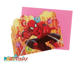Приглашение "Человек-паук" - 6 шт.