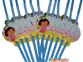 Трубочки для коктейля Даша путешественница  - 6 шт.