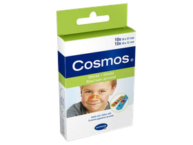 Пластырь Cosmos Kids, пластинки для детей (с рисунком, 2 размера), 20 шт/упаковка, Германия (Paul Hartmann AG) 5356235