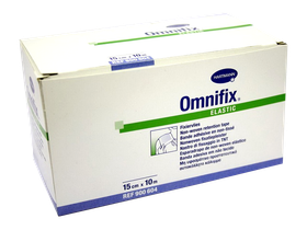 Лейкопластырь (пластырь) Omnifix elastic 15*1000 см гипоаллергенный из нетканного материала, белый, Германия (Paul Hartmann AG) 900604