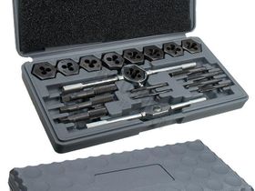 Набор метчиков и плашек  20 пр. М3-М12, плашко-метчикодержатель, М773105