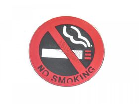 Наклейка "Не курить" круглая 7,5см