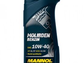 MANNOL Molibden  Benzin 10w40 (полусинтетич с молибденом) 1л SL/CF MA-MOS B1