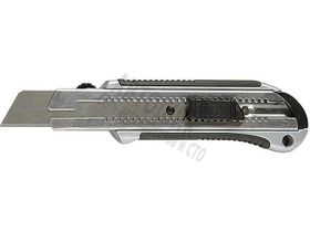 Нож,25мм,выдвижное лезвие,усиленная метал.направляющая,метал.обрезин.ручка/M78959/Matrix