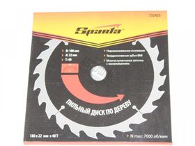 Круг Диск пильный по дереву 180х22мм,40 зубьев/Sparta M732425
