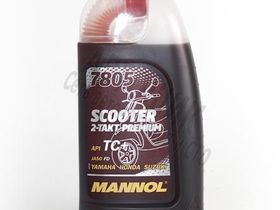 MANNOL 2-takt Scooter Синтет.2-х для скутеров 1л API TC+,JASO FD,Global ISO-L-EGD MA-2T-SCP-1(7805)