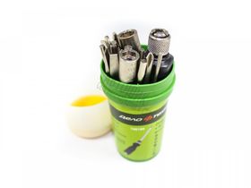 Отвертка цанговая с вставками 18пр.,110мм (Шлиц,Шило,Шестигранник,Головка) 708180 ДЕЛО ТЕХНИКИ