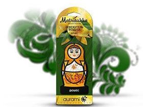 Ароматизатор воздуха подвесной на бумажной основе "Aurami MATRIOSHKA" M-104 Дюшес
