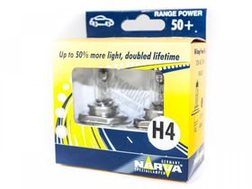 488612000 Комплект ламп Narva Range Power 50+H4 12V 60/55W