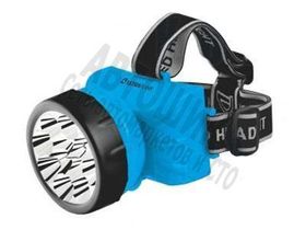 Фонарь налобный аккумулятор 220В,Ultraflash LED5361,голубой, 12LED,2 реж,пласт.кор 250077.