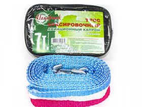 Трос "ПОЛЯРНИК" "лента" - 7т 2 крюка "Эконом" в сумке