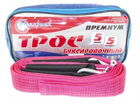 Трос "ПОЛЯРНИК" "Премиум" - 5т 5метров в сумке+2 скобы