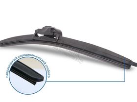 Щетка стеклоочистителя Goodyear 22/55см всесезонная бескаркасная GY000422