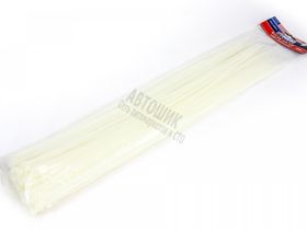 Хомут нейлоновый белый 100шт (4,8ммх50см) ZT-004-R ABRO Masters