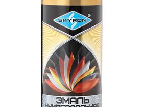 SR-19200 Эмаль универсальная металлик акриловая SKYRON "ЗОЛОТО" (аэрозоль) 520мл.