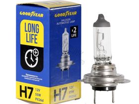Автолампа Goodyear Н7 12V 55W PX26d Long Life  GY017122