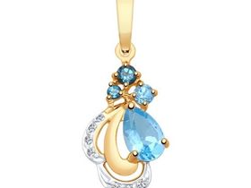 Золотая подвеска sokolov арт 430