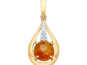 Золотая подвеска sokolov арт п-588