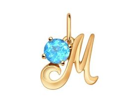 Золотая подвеска sokolov арт п-586