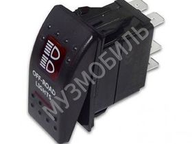 Переключатель клавишный OFF-ON ''OFF-ROAD'' YJ-PD-J9 красный