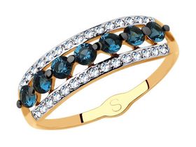 Золотое кольцо sokolov арт к-1509