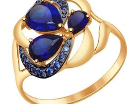 Золотое кольцо sokolov арт 1381